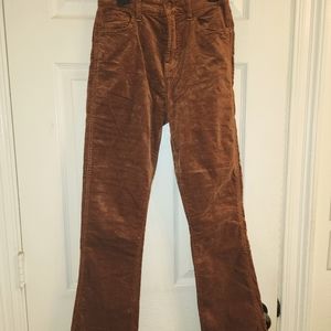 7 For All Mankind high waisted slim kick velvet jeans.  Size 24.